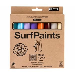 Pastel Acrylic Paint Pens - 4mm Durable Bullet Nibs for All Surfaces - Premium Japanese Quality