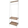 LVD Wood Metal 175cm Display Rack Stand Home Organiser - White