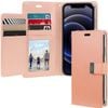 Goospery Rich Diary case for iPhone 15 Plus - Rose Gold