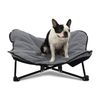 Charlie's Foldable Elevated Dog Bed Grey - Medium