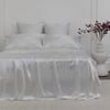 Bedding Co. Sheet Set 100% Mulberry Silk 22 Momme White King Single