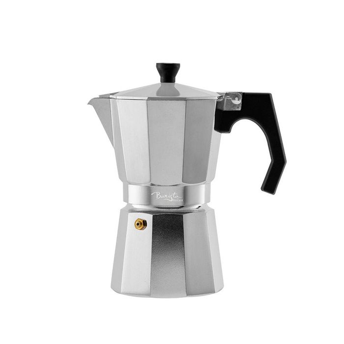 Barista Italico 6 Cup Espresso Maker Silver Baccarat