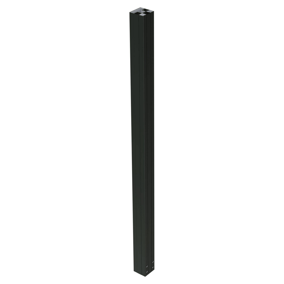 ProtectorAl 1200 x 65 x 65mm Black Satin Aluminium 3 Way Post ...