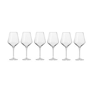 6pc Krosno Avant-Garde 550ml Stemmed Wine Glass Set - Clear