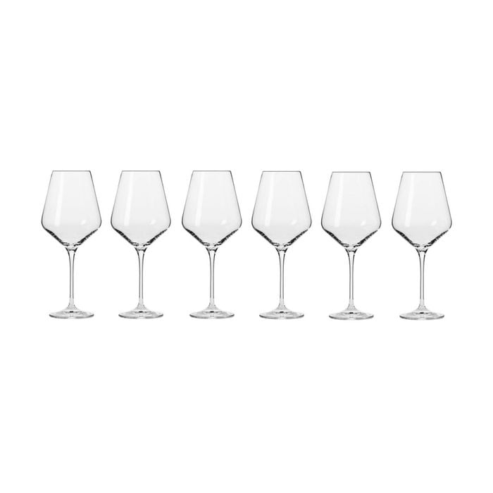 6pc Krosno Avant-Garde 550ml Stemmed Wine Glass Set - Clear