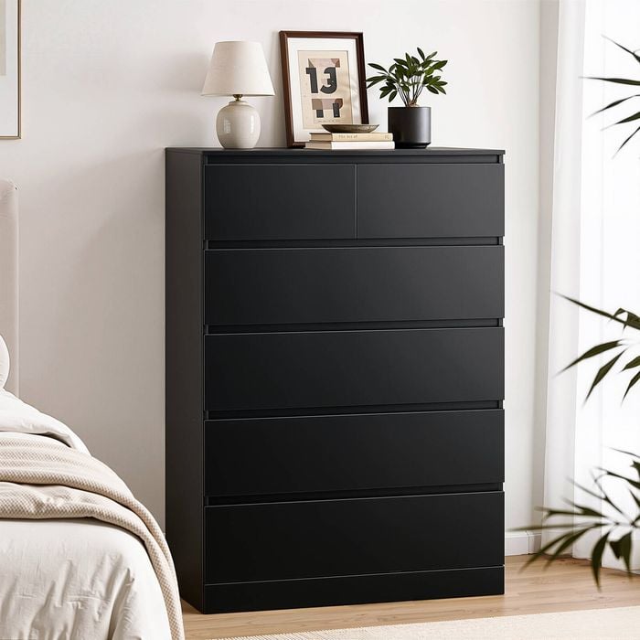 kullen 6 drawer dresser black brown Chest of 5 drawers, black-brown, 70x112 cm  Likea projects limited Perfect for storage Ayla dresser in light Gray