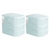 Catzon 2pack Compression Storage Bags 6 Layer Washable Bedding Blanket Organizer-blue