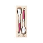 Laguiole Jean Neron Salad Server Set - Purple