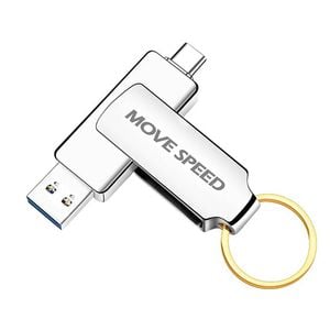Move Speed 256GB Type-C / Type-A Flash Drive USB 3.0
