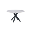 Elegant Collections Black Miles Marble Dining Table