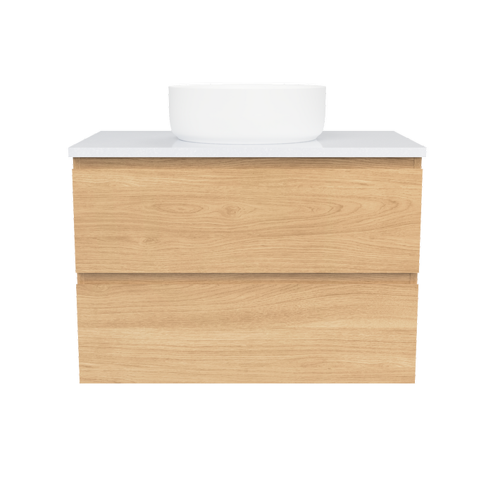 New England Joinery 750mm Dignate SilkSurface Top Wall Hung Vanity