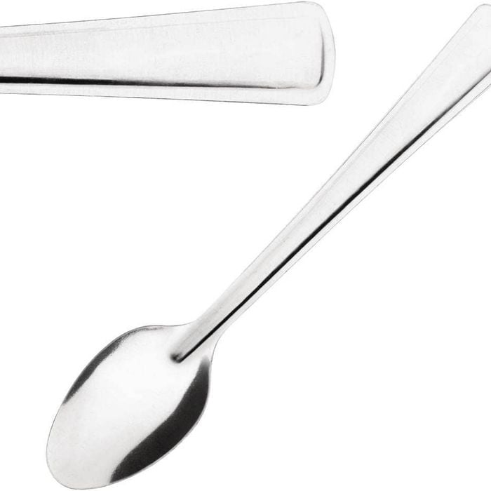 Nisbets Essentials Dessert Spoons 18/0 Stainless Steel Cutlery 12 Pack 184mm Commercial Kitchen Storage