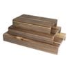 Olympia Riser Set Acacia Wood 3 Pack Buffet Food Display Serving Stand Catering
