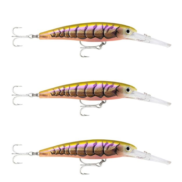 3x Rapala 11cm Saltwater X Rap Deep Hardbody Fishing Lures - Ppl Prawn UV