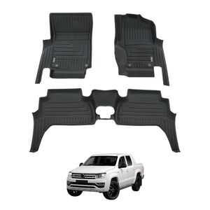 AUSGO Car Floor Mats for Volkswagen Amarok 2H Series Dual Cab 2009-2022 All-Weather Floor Liners