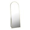 Oikiture 166x60cm Arched Gold Full Length Mirror Floor Mirrors Free Standing