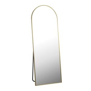 Oikiture 166x60cm Arched Gold Full Length Mirror Floor Mirrors Free Standing