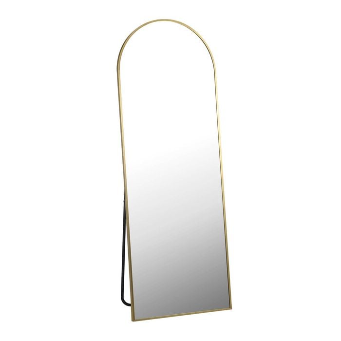 Oikiture 166x60cm Arched Gold Full Length Mirror Floor Mirrors Free ...