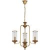 Telbix Velden Industrial Pendant Hanging Lamp Light Metal Glass Copper Clear Polished