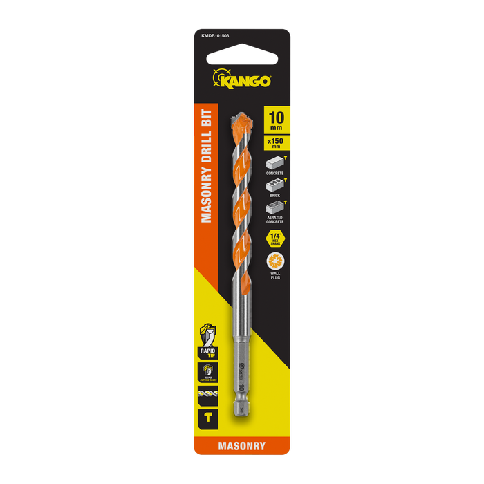 Kango 10 x 150mm 1/4" Masonry Drill Bit