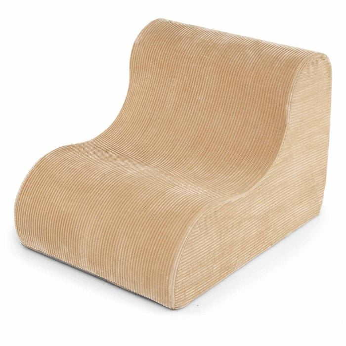 Costway Bean Bag Chair Curved Lazy Floor Sofa Anti-slip Lounge Seat