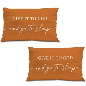 Catzon 2 Pcs Summer Lumbar Pillow Covers Linen Pillowcase for Home Decor-Set 19