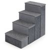 Costway 4-step Dog Stair Non-slip Foldable Pet Ramp Grey