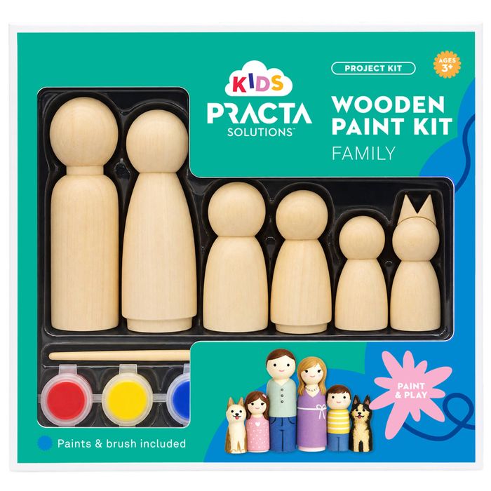 Practa Kids Wooden Doll Family Kit