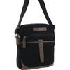 Police Rustic Men's Canvas Shoulder Crossbody Bag w/Zip Pocket 29cm Black