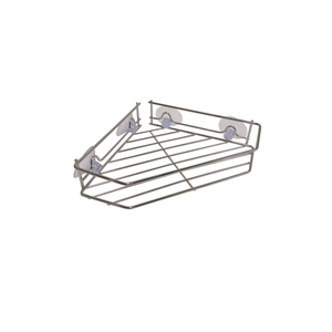Barelli Small Stainless Steel Corner Suction Basket Caddy