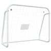 vidaXL Soccer Goal Backyard Football Goal with Net White Steel and Polyester