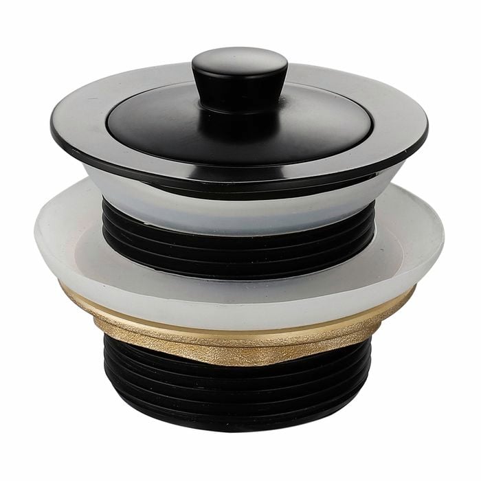 Kinetic 40mm Black Matte Brass Bath Waste
