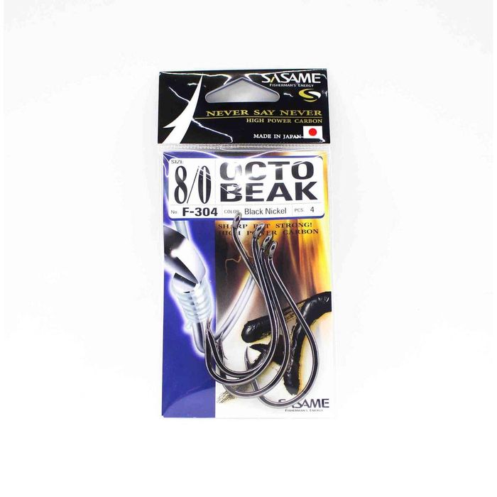 Sasame F304 Beak Octopus Heavy Duty Bait Fishing Hook 8/0