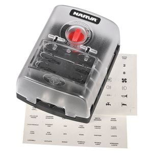 NARVA 6-Way Standard ATS Blade Or Plug-In Type Circuit Breaker Block With Single Grounding And Dual Power Inputs
