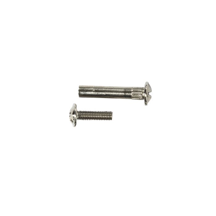Hafele M4 Nickel Plated Screw And Sleeve - 36 Pack
