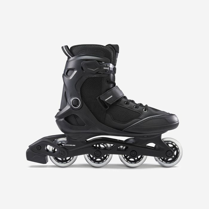Decathlon | Men's Inline Fitness Skates Fit100 - Black/silver - Au 7 - Eu 41