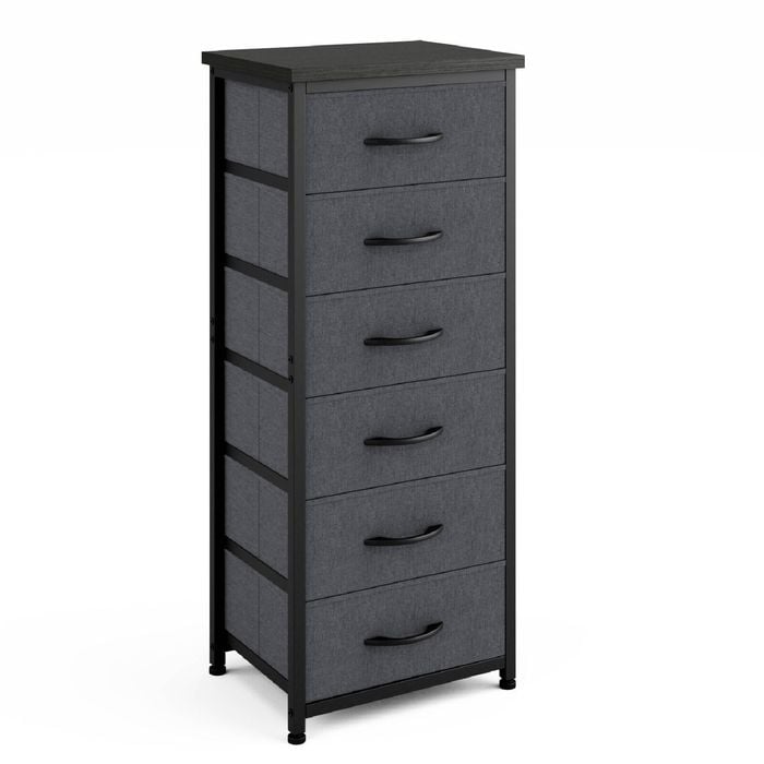 Advwin Tall Dresser For Bedroom With 6 Drawers & Adjustable Feet
