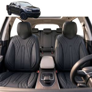 Australian Goose Front Seat Covers for Ford Ranger 2022 - Current (PX Mk3) - PU Leather, Black (2pc)