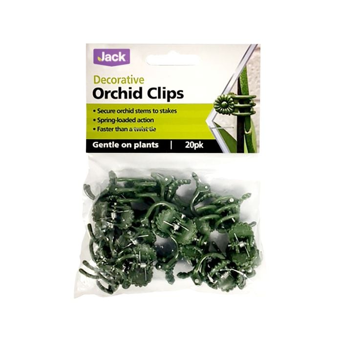 Jack Decorative Orchid Clips - 20 Pack