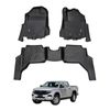 AUSGO Car Floor Mats for Volkswagen Amarok Next-Gen NF Dual Cab 2023-Onwards All-Weather Floor Liners