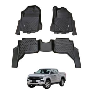 AUSGO Car Floor Mats for Volkswagen Amarok Next-Gen NF Dual Cab 2023-Onwards All-Weather Floor Liners