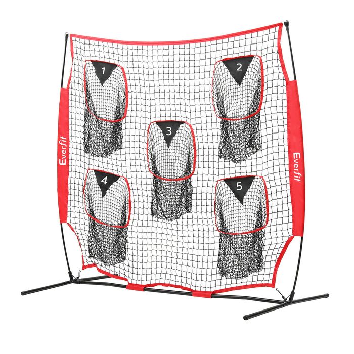 Everfit Soccer Training Net 1.8m Football Rebounder 5 Targets Practice Carry Bag
