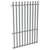 ProtectorAl 0350-1200W x 1800H Palladium Silver Aluminium Batten Pool Fence Panel with Mid Rail