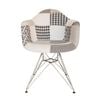 Sk Designer Living | Replica Eames Dar Eiffel Chair | Fabric & Chrome - Multicoloured V3