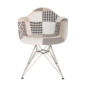 Sk Designer Living | Replica Eames Dar Eiffel Chair | Fabric & Chrome - Multicoloured V3