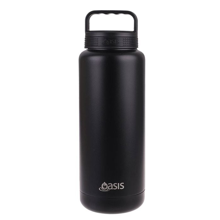 Oasis1.2L Double Wall Insulated Titan Bottle Stainless Steel - Black