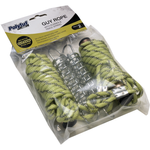 Polytuf 3m x 6mm Reflective Glow In The Dark Guy Rope With Spring - 2 Pack