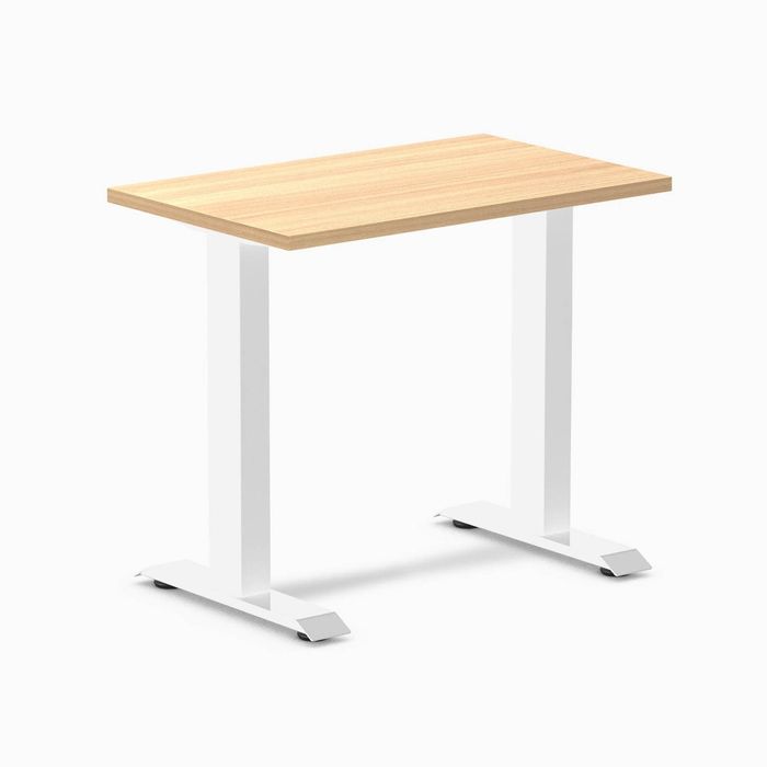 Desky Fixed Height Mini Office Desk White Frame 80cm