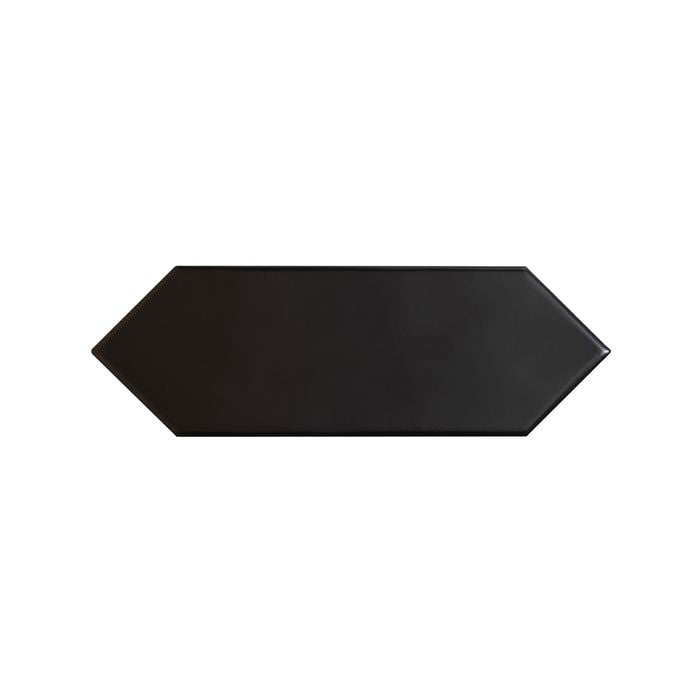 Decor8 76 x 228mm Boulevard Picket Black Matt Ceramic Wall Tile