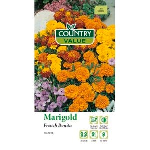 Country Value Seed Marigold French Bonita